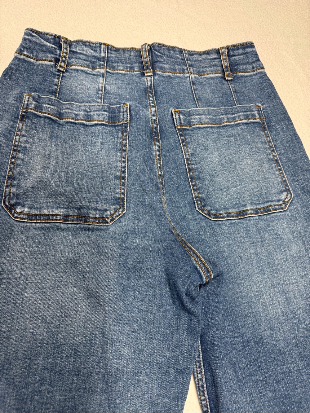 Bagatelle Collection NY Medium Wash Wide Leg Hi Rise Jean Size 31 #2477 - Picture 7 of 12
